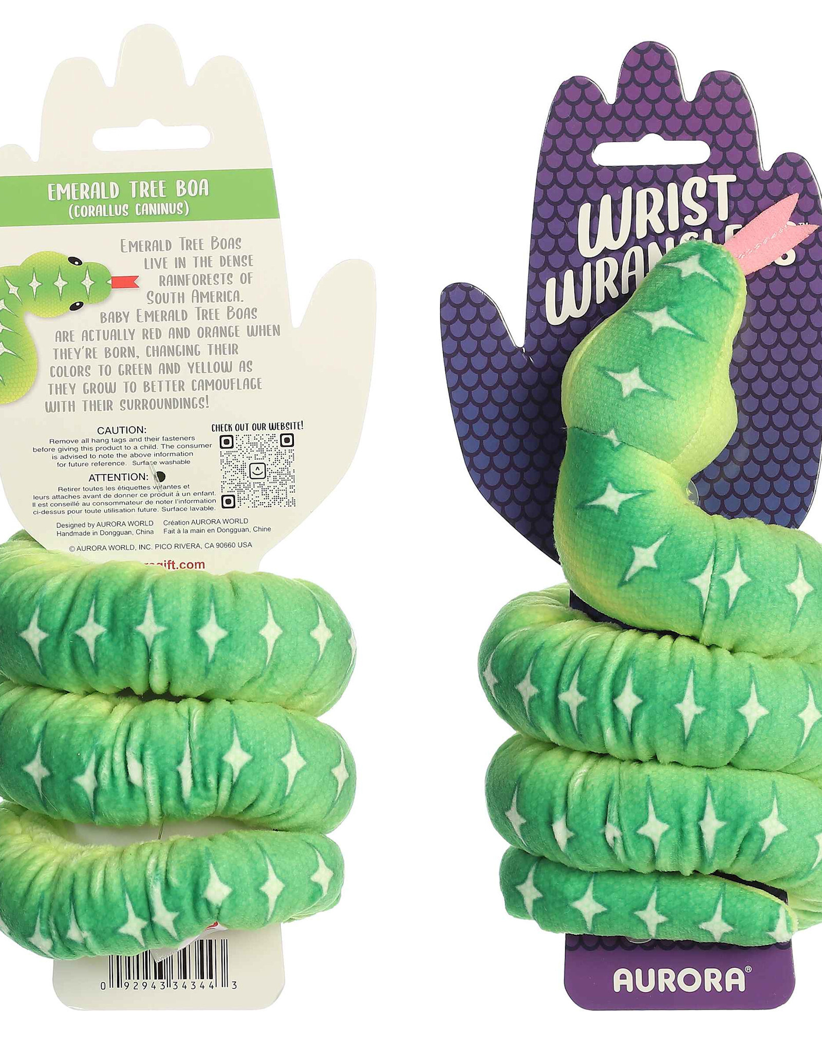Aurora Wrist Wranglers - Emerald Tree Boa 34"