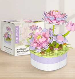 PieceRelax Mini Bricks Potted Flower - Lotus