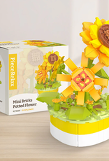 PieceRelax Mini Bricks Potted Flower - Sunflower