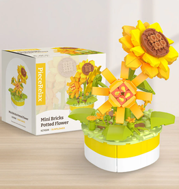 PieceRelax Mini Bricks Potted Flower - Sunflower