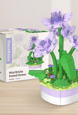 PieceRelax Mini Bricks Potted Flower - Violet