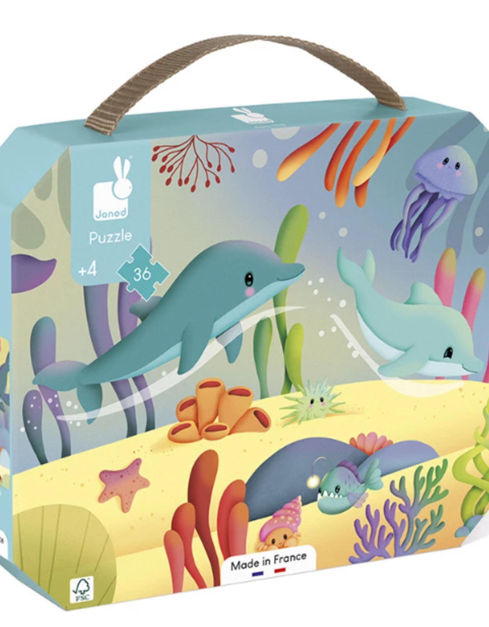 Janod SEA ANIMAL PUZZLE 36 pc
