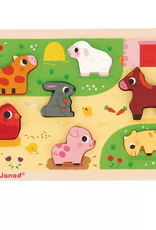 Janod CHUNKY PUZZLE - AT THE FARM