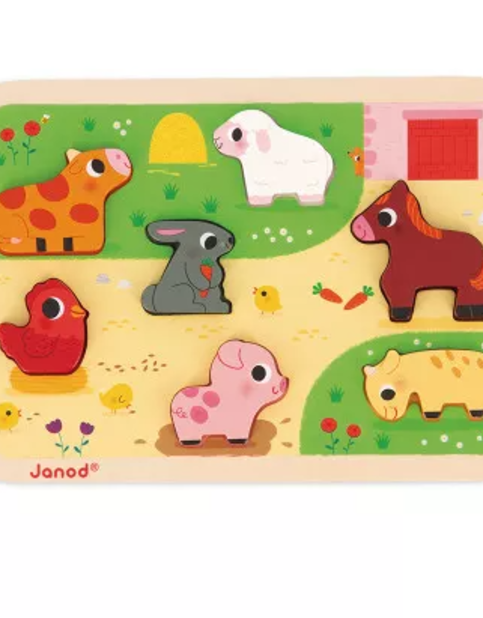 Janod CHUNKY PUZZLE - AT THE FARM