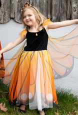Great Pretenders Monarch Butterfly Twirl Dress with Wings & Headband Size 3-4