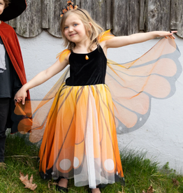 Great Pretenders Monarch Butterfly Twirl Dress with Wings & Headband Size 3-4