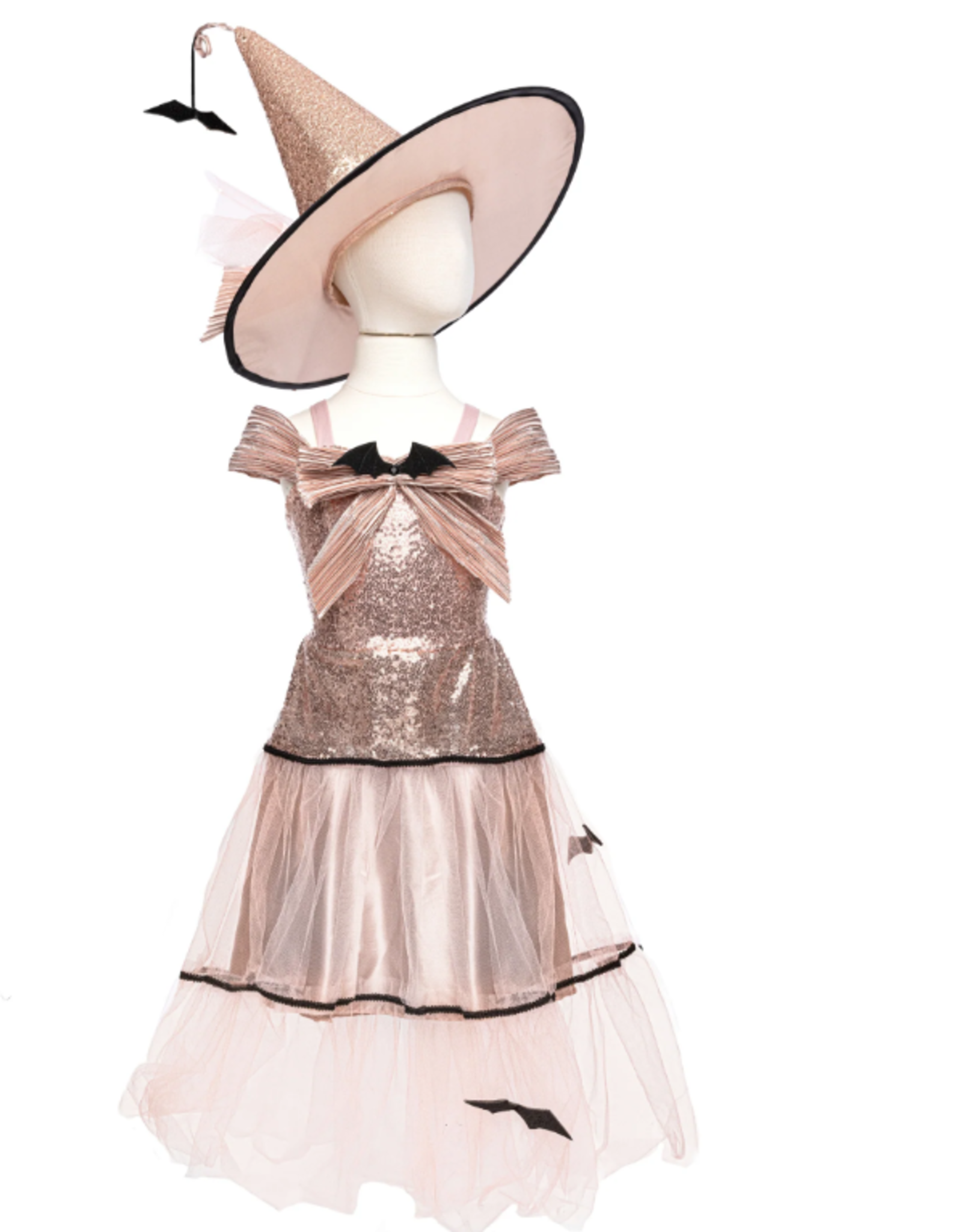 Great Pretenders Glam Witch Dress with Hat Size 5-6