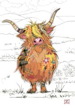 Bug Art Greeting Card - Highland hamish