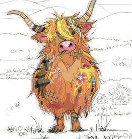 Bug Art Greeting Card - Highland hamish