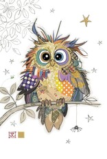 Bug Art Greeting Card - Otto Owl