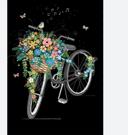 Bug Art Greeting Card - Bike