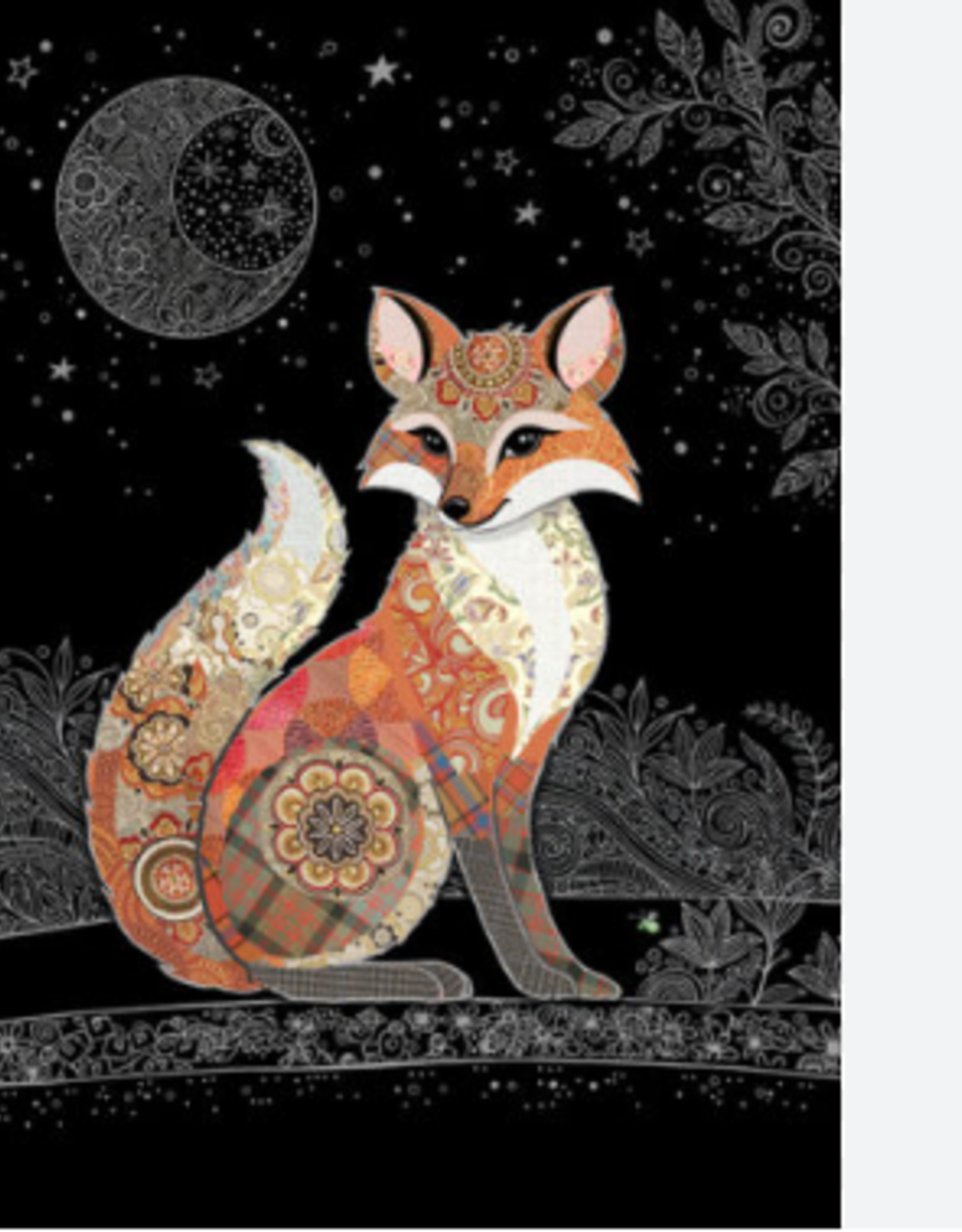 Bug Art Greeting Card - Fox