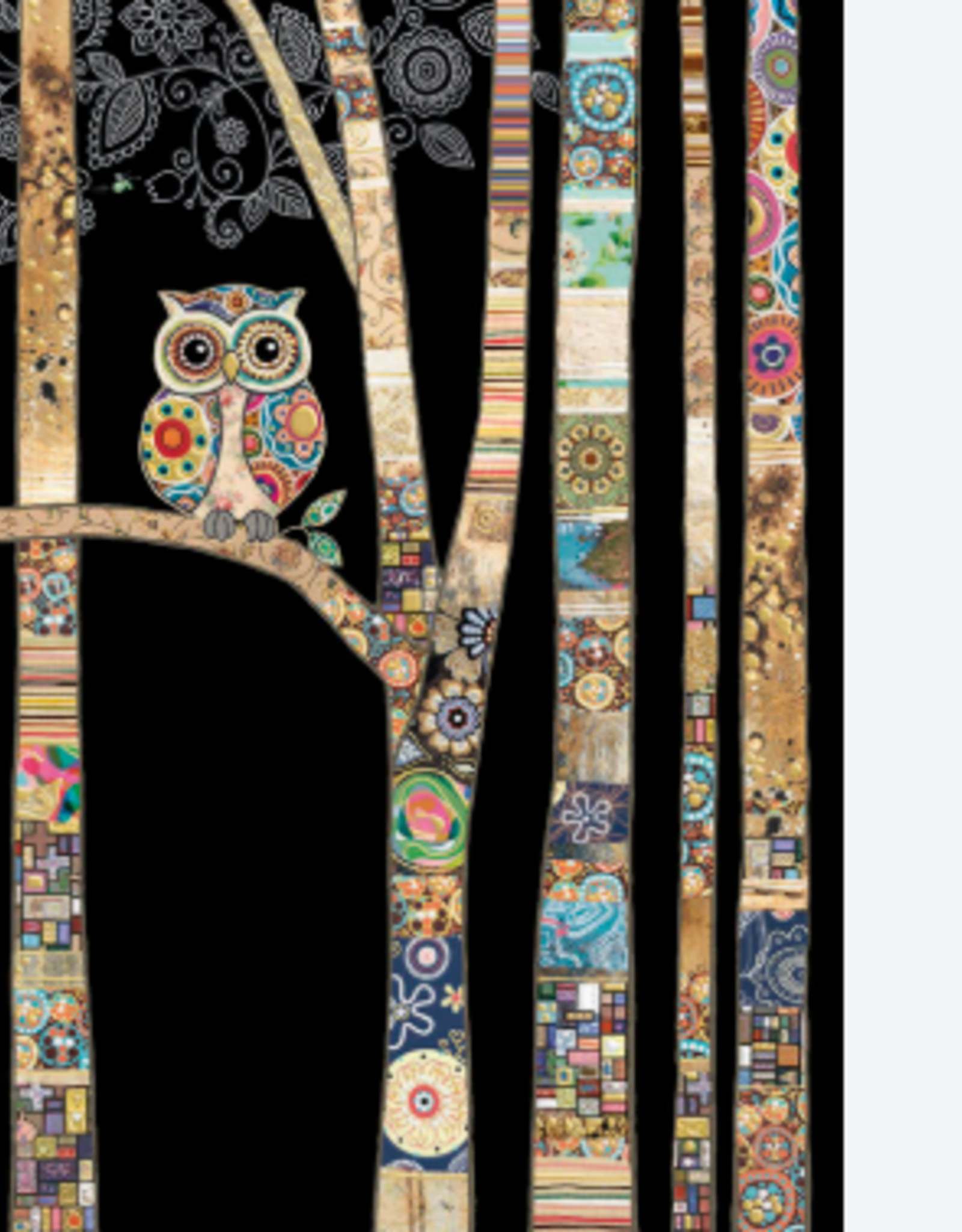 Bug Art Greeting Card - Owl