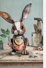 Bug Art Greeting Card - Rabbit