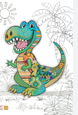 Bug Art Greeting Card - Rufus Rex