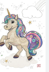 Bug Art Greeting Card - Unicorn