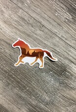 Stickers NW DESERT SCENE HORSE  STICKER