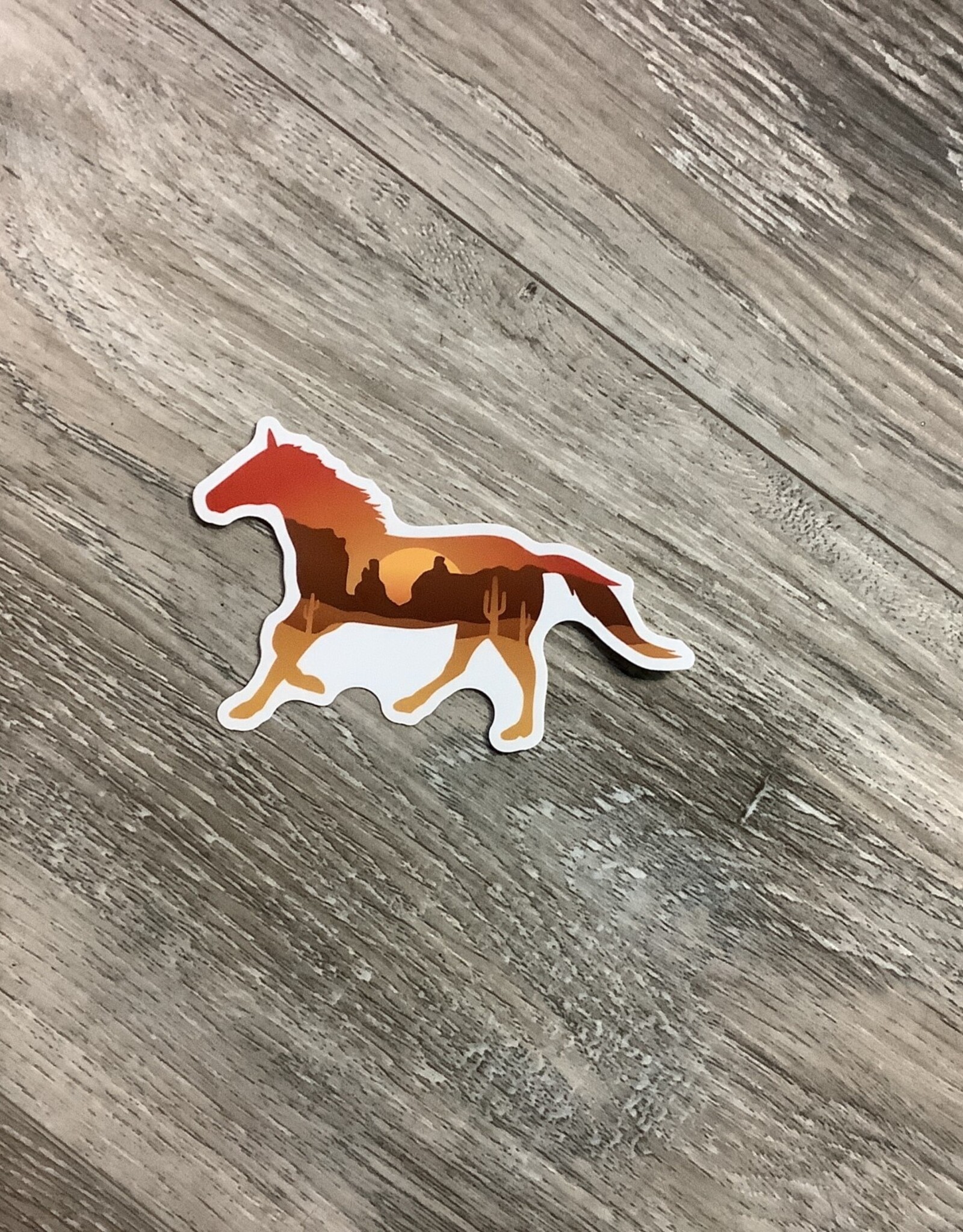 Stickers NW DESERT SCENE HORSE  STICKER