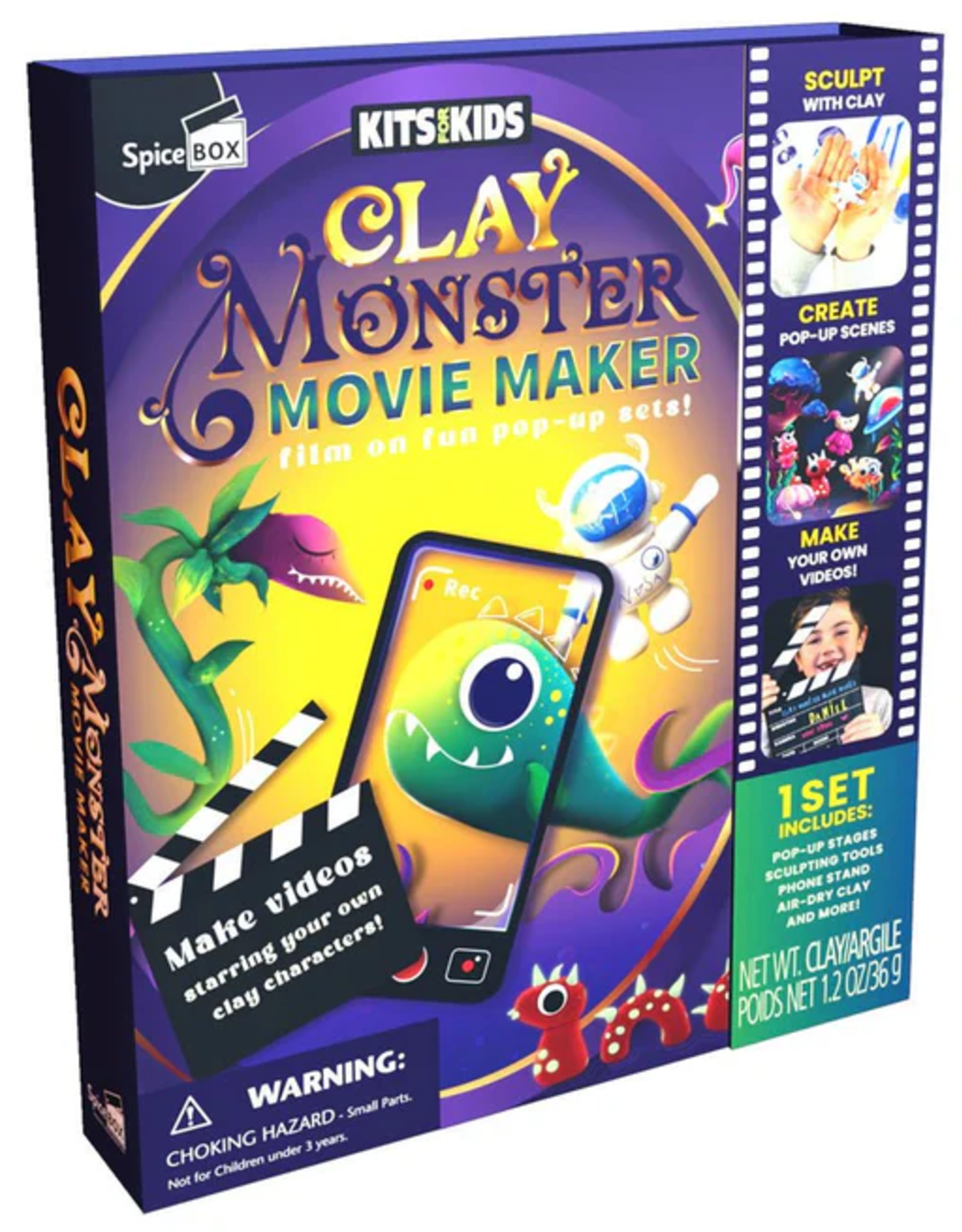 SpiceBox Kids Clay Movie Monster Maker