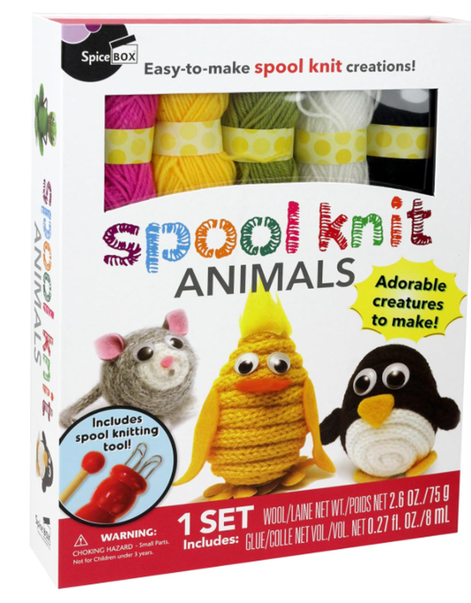 SpiceBox Make & Play Spool Knit Animals