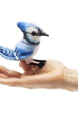 FOLKMANIS Mini Blue Jay Finger Puppet