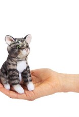 FOLKMANIS Mini Cat, Tabby Finger Puppet