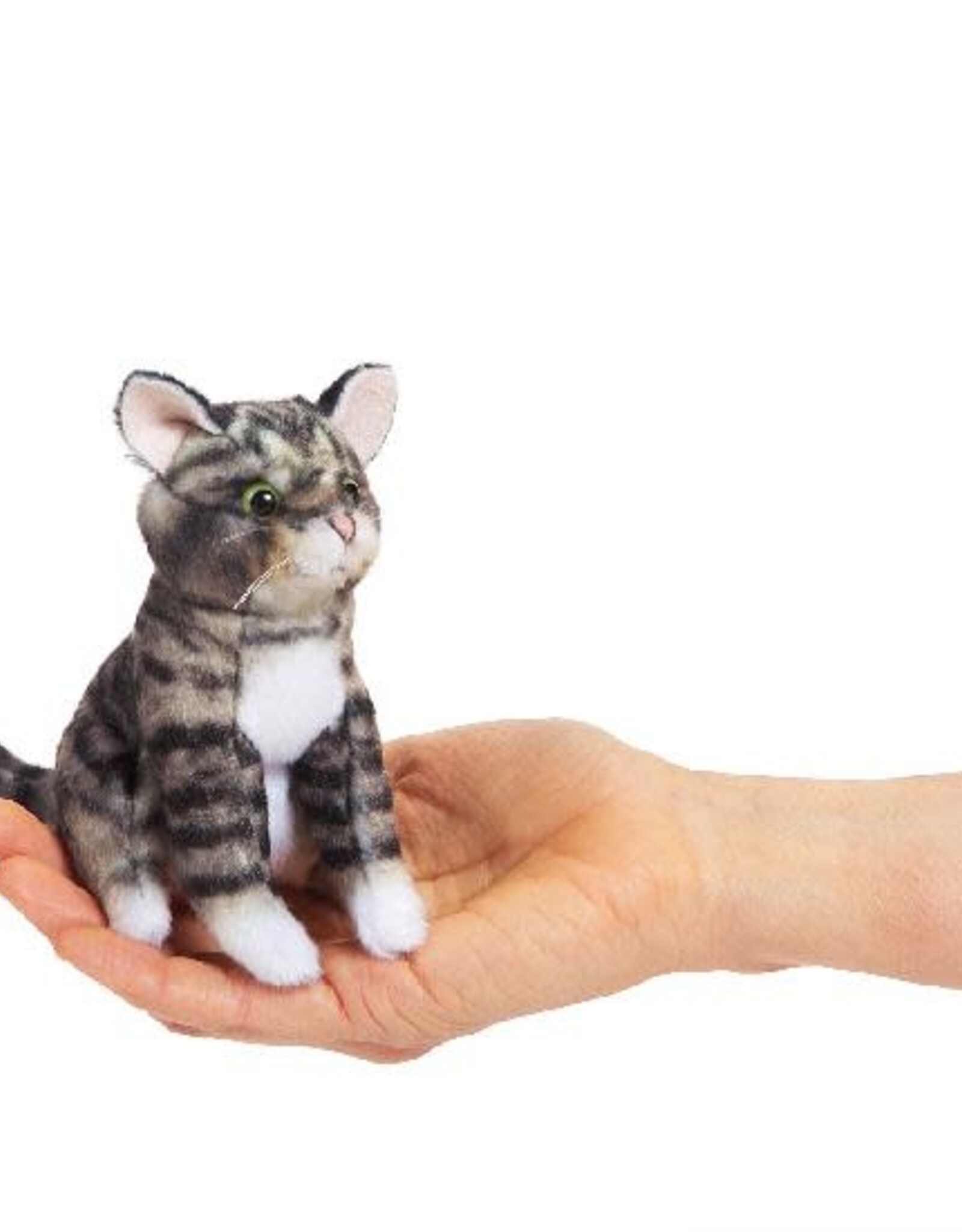 FOLKMANIS Mini Cat, Tabby Finger Puppet