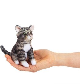 FOLKMANIS Mini Cat, Tabby Finger Puppet