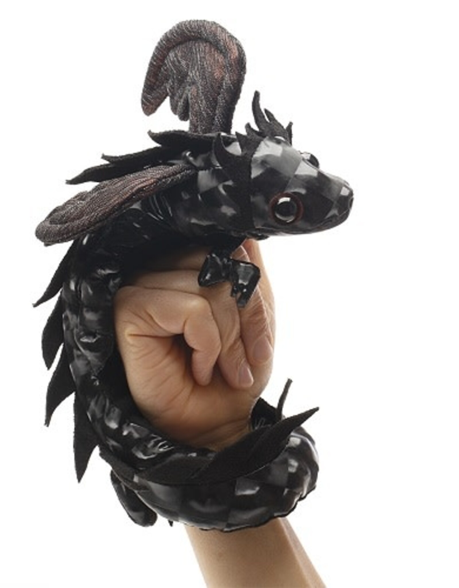 FOLKMANIS Dragon Wristlet MIDNIGHT Puppet