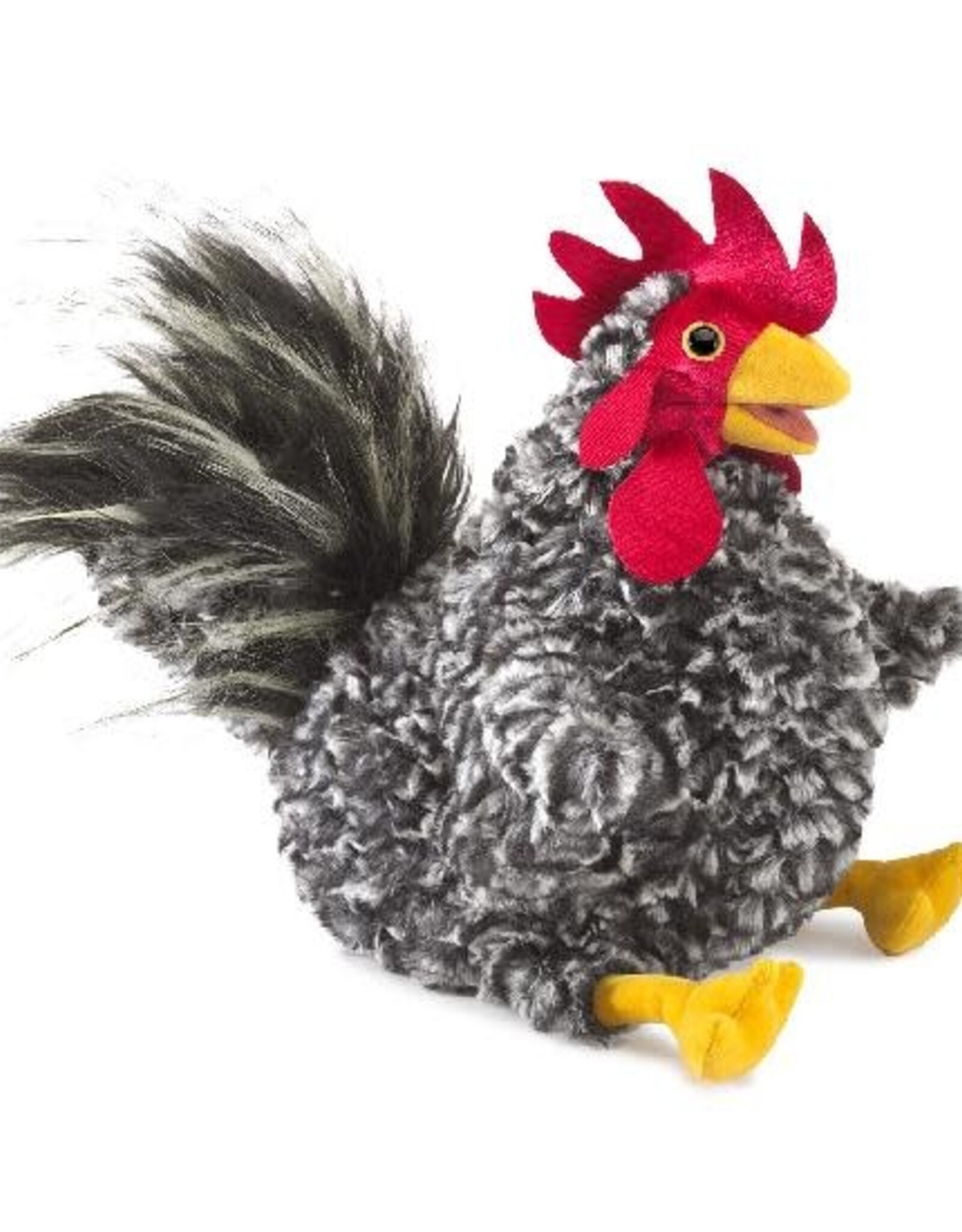 FOLKMANIS Barred Rock Rooster Puppet