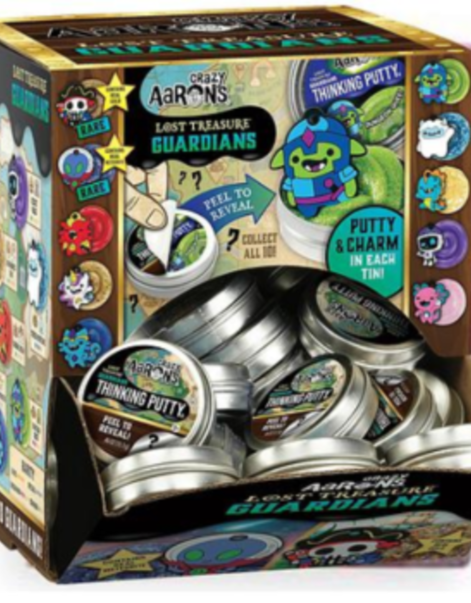 Crazy Aaron's Thinking Putty LOST TREASURE GUARDIANS - 60 MINI TINS ASST CDU (1) ENG