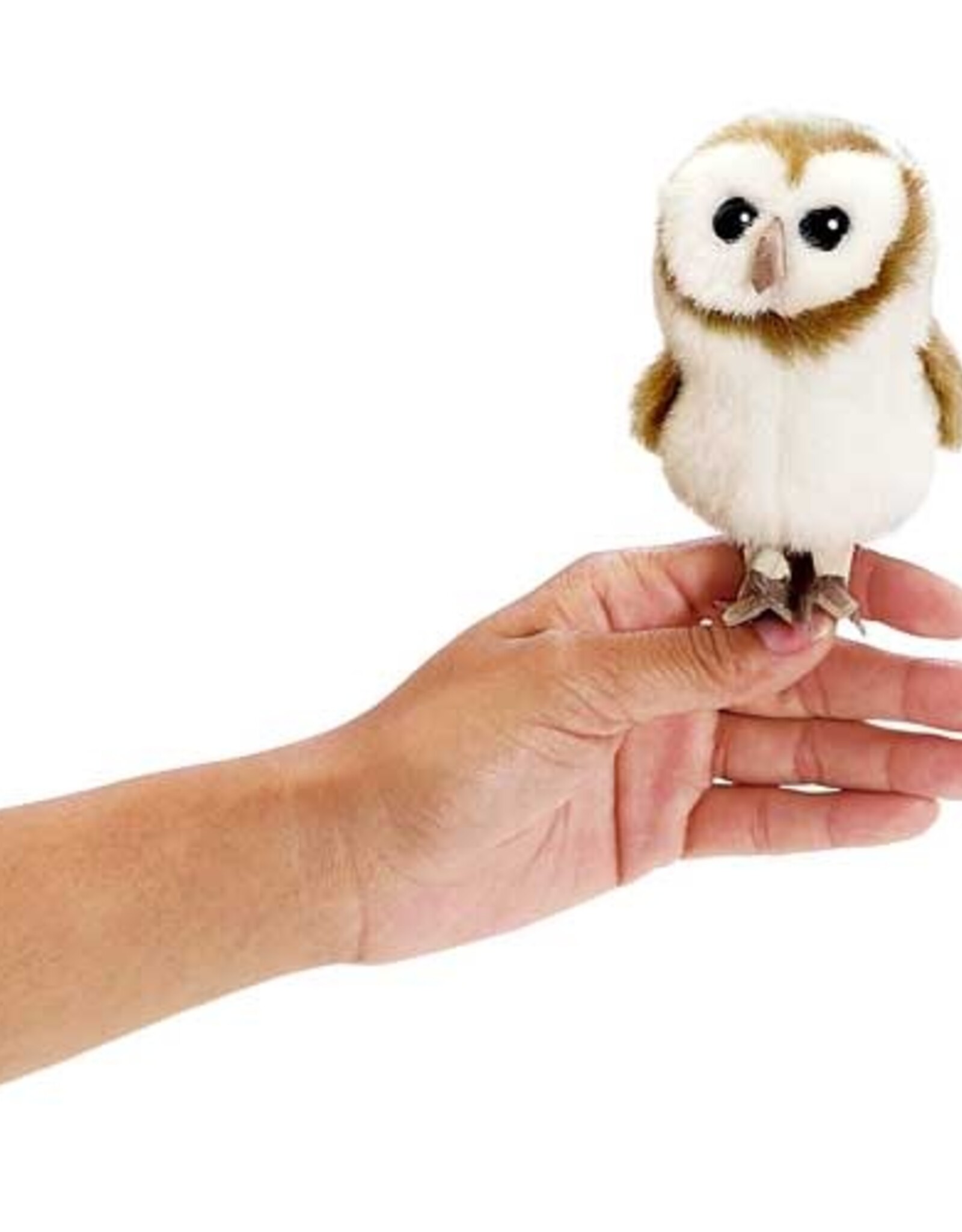 FOLKMANIS Mini Barn Owl Finger Puppet