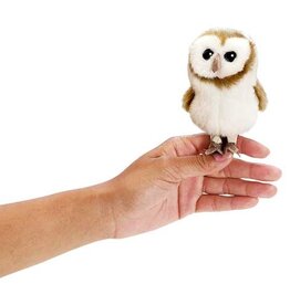 FOLKMANIS Mini Barn Owl Finger Puppet