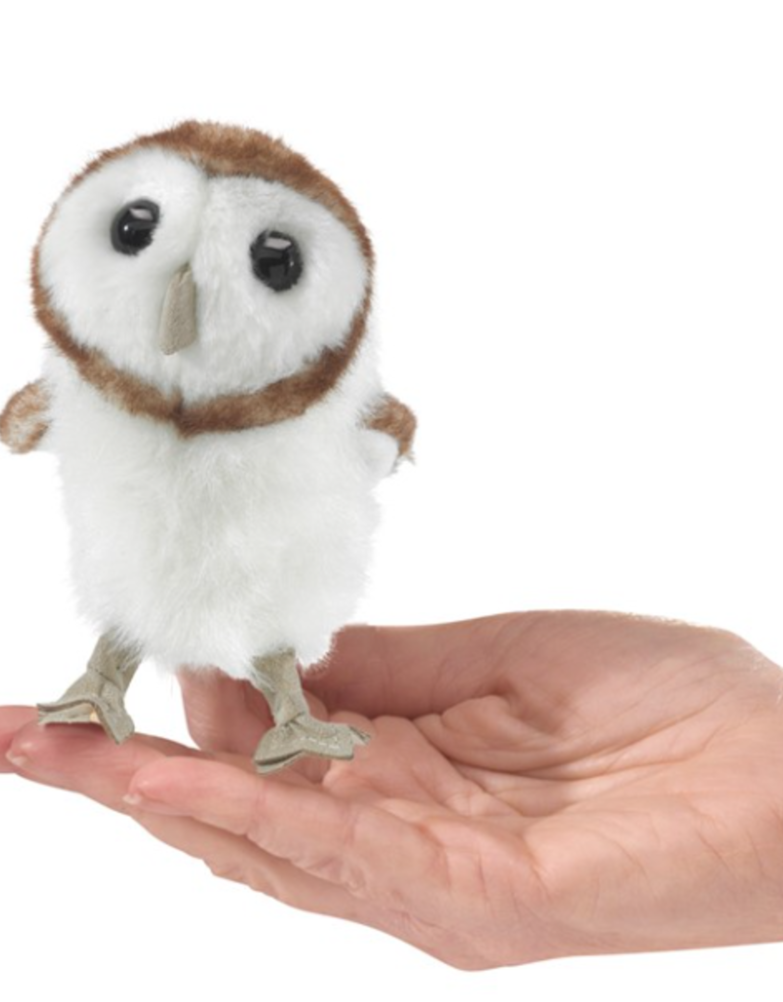 FOLKMANIS Mini Barn Owl Finger Puppet