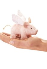 FOLKMANIS Mini Winged Piglet Finger Puppet