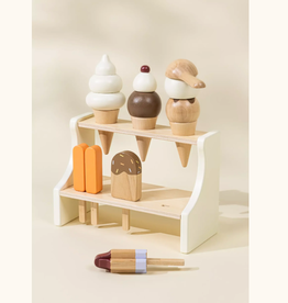 Coco Village Wooden Ice Cream Stand and Accessories