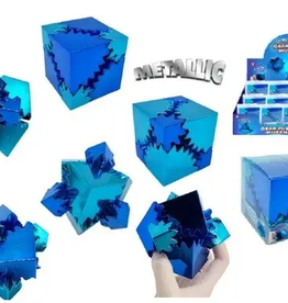 Handee Products Mesmerizing Metallic Gear Cube Fidget Toy
