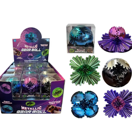 Handee Products Mesmerizing Metallic Gear Ball Fidget Toy