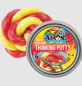 Crazy Aaron's Thinking Putty 2" MINI THINKING PUTTY - KETCHUP & MUSTARD