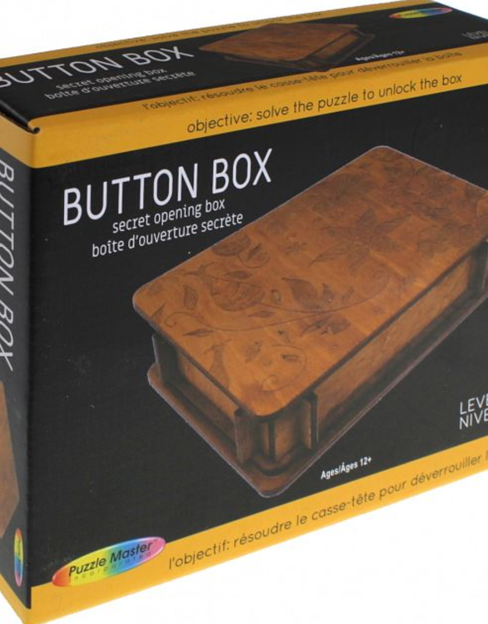Puzzle Master Puzzle Master-Button Puzzle Box