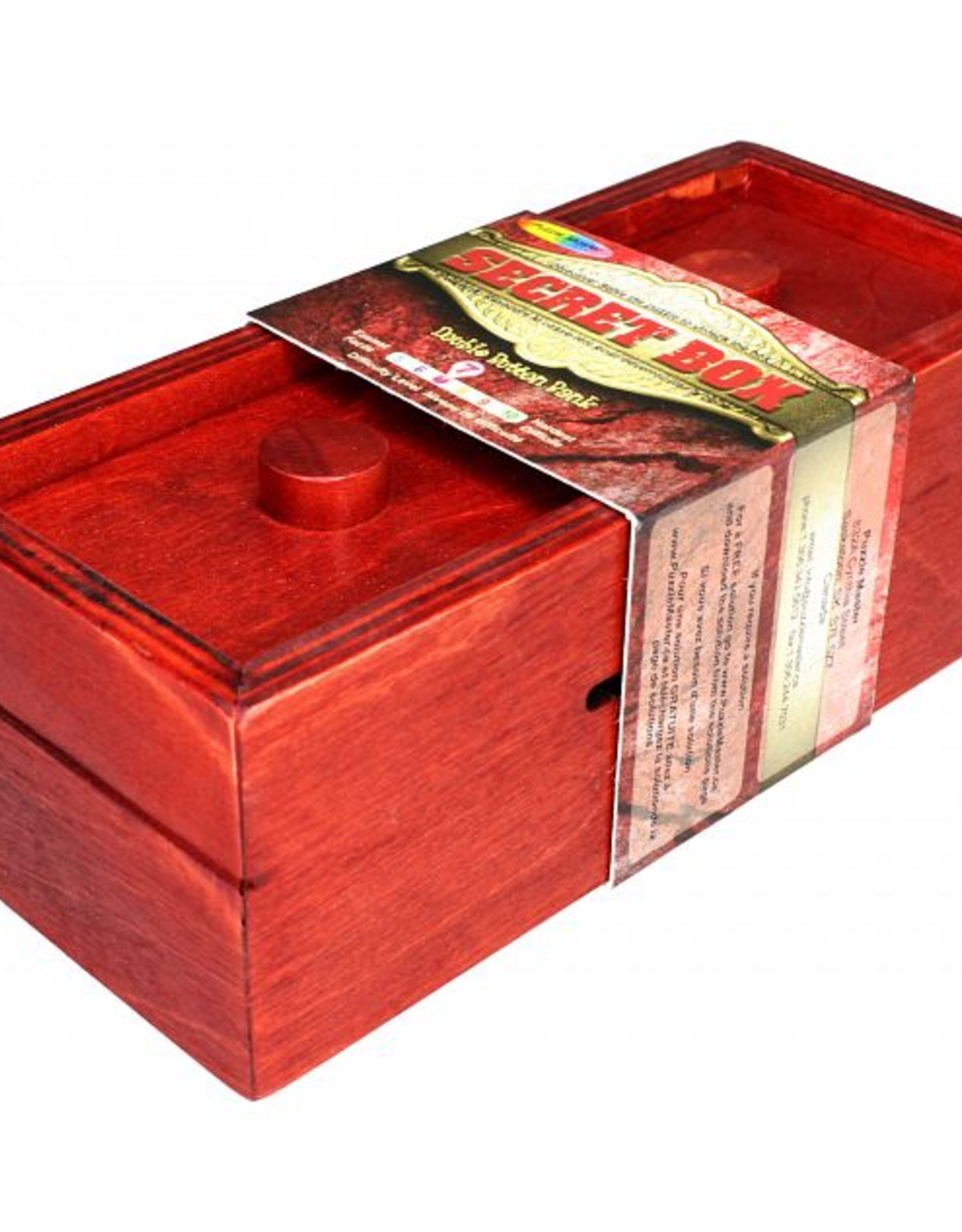 Puzzle Master Puzzle Master-Secret Opening Box – Double Button Bank