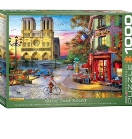 Eurographics Notre Dame Sunset by Dominic Davison - 1000pc