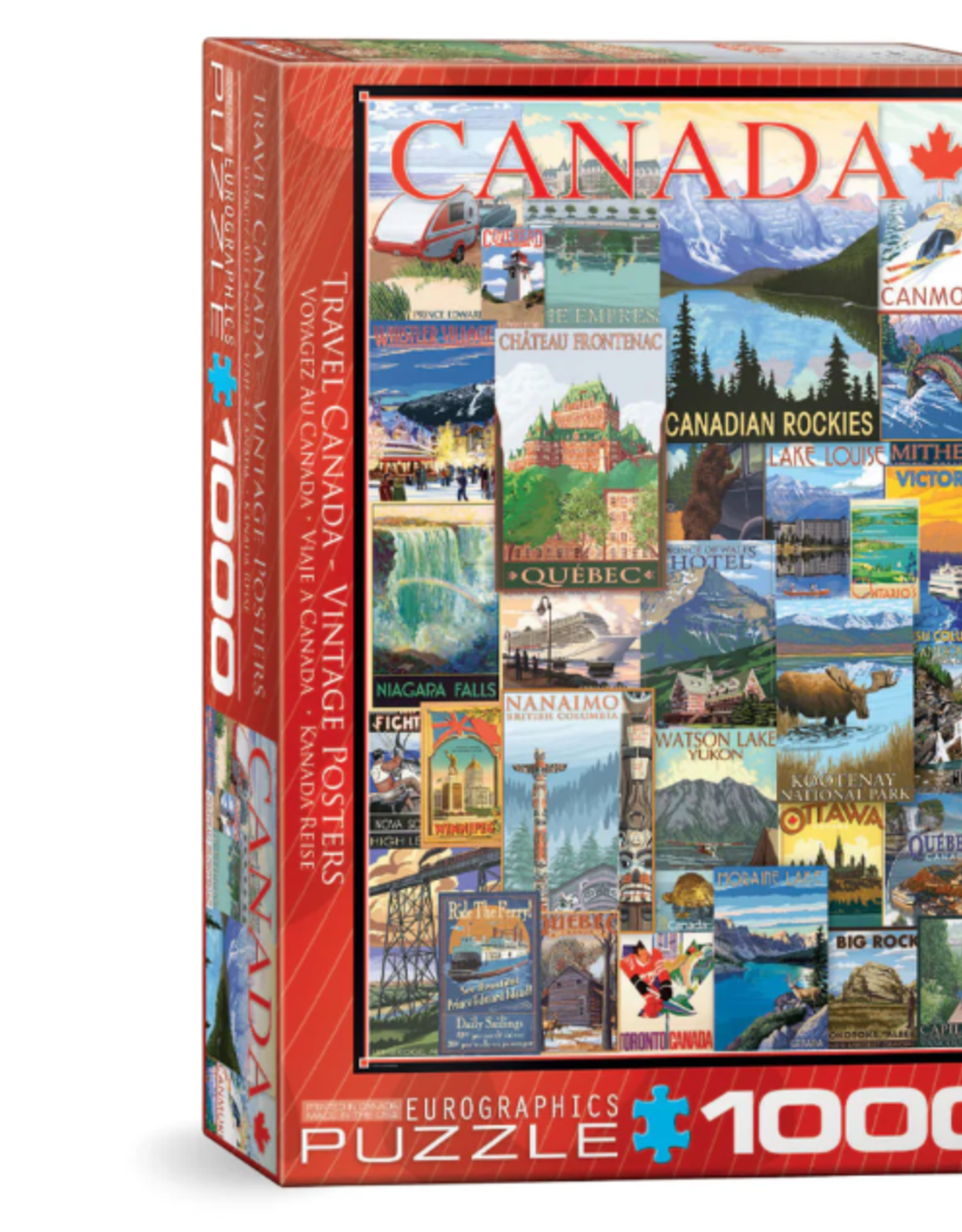 Eurographics Travel Canada Vintage Posters - 1000pc