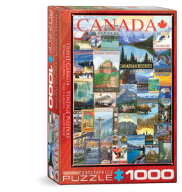 Eurographics Travel Canada Vintage Posters - 1000pc