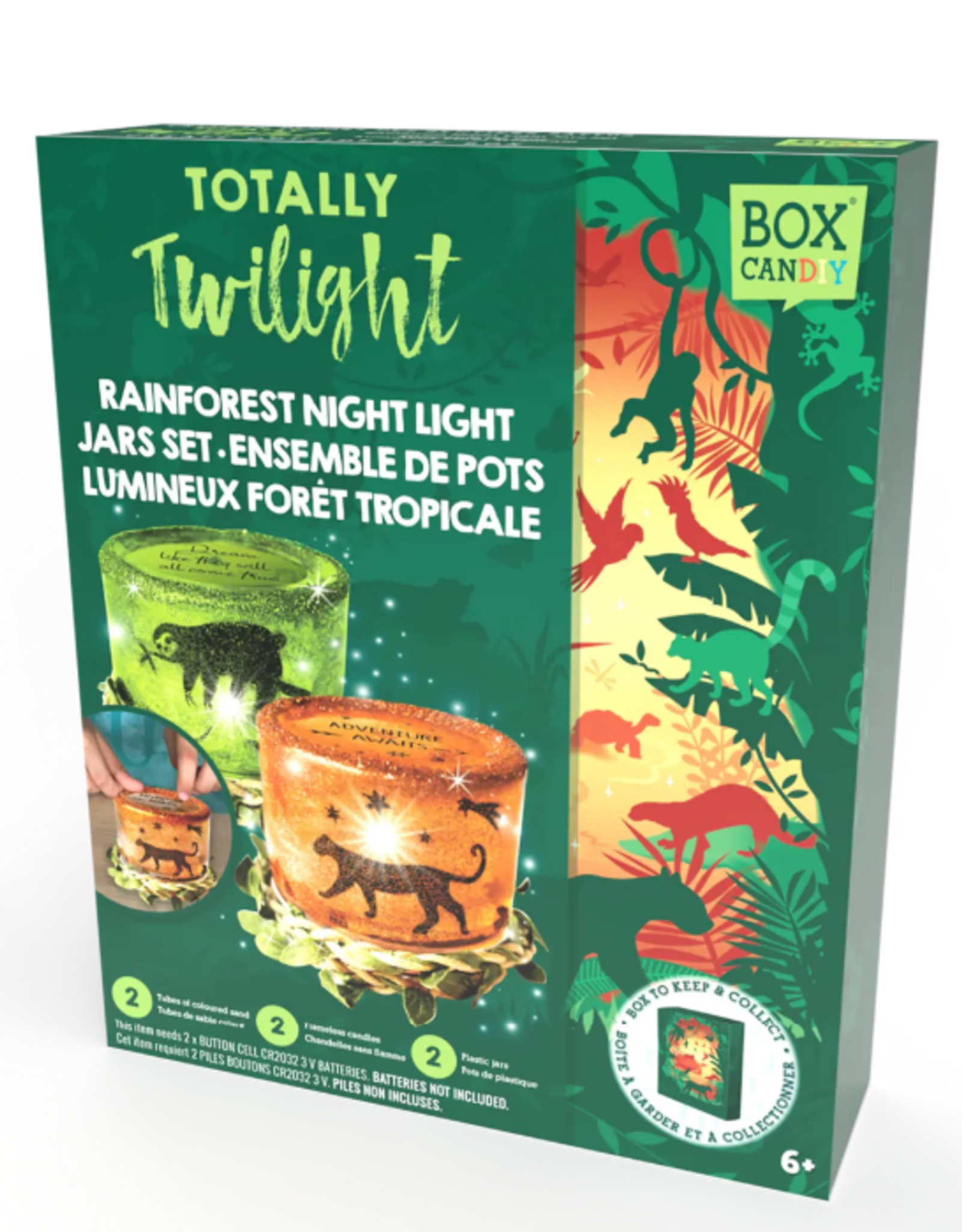 Box Candiy TOTALLY TWILIGHT - RAINFOREST NIGHT LIGHT JARS SET