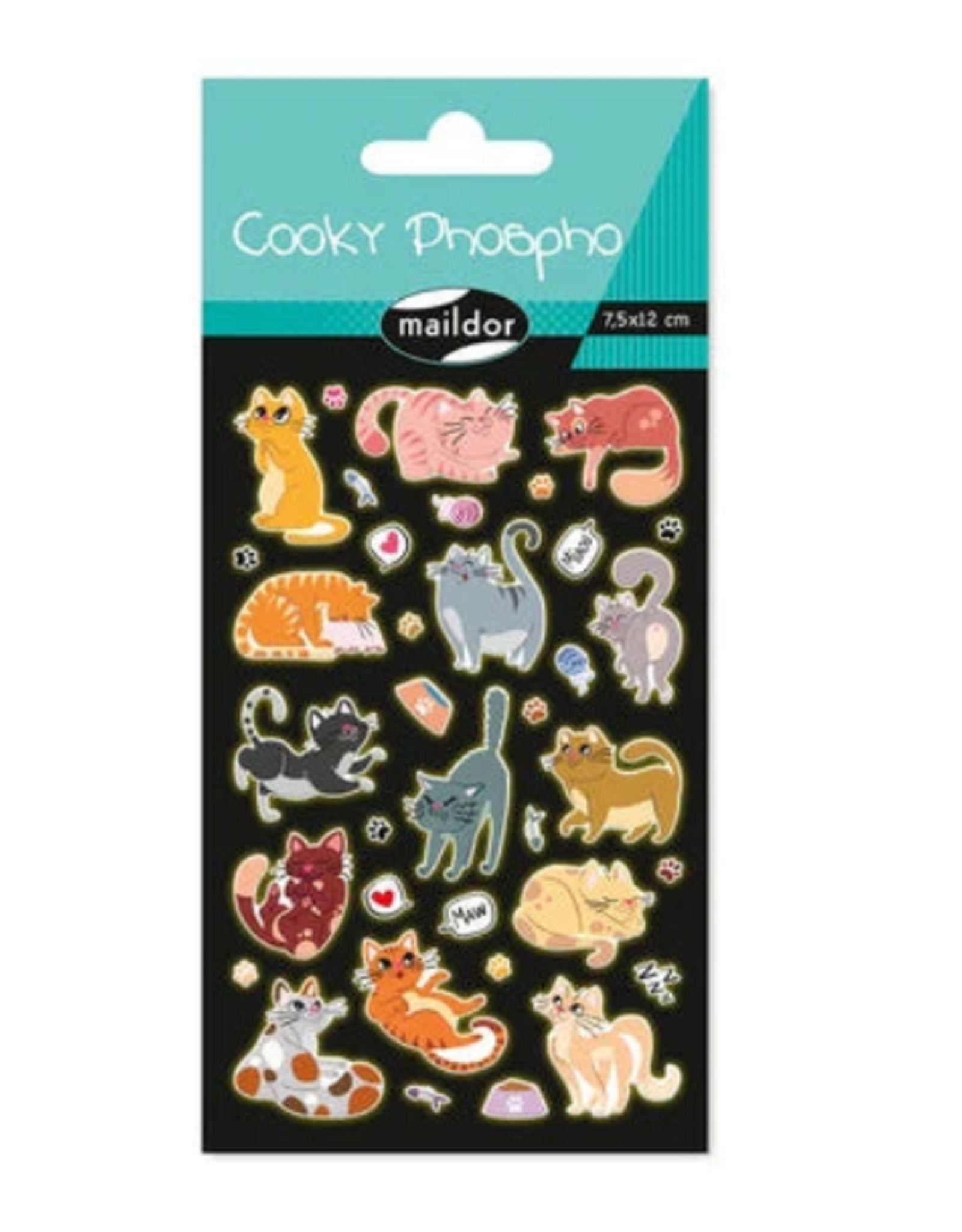 maildor Cooky Stickers Cats - 36 Stickers