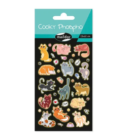 maildor Cooky Stickers Cats - 36 Stickers