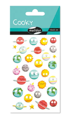maildor Cooky Stickers Planets - 30 Stickers