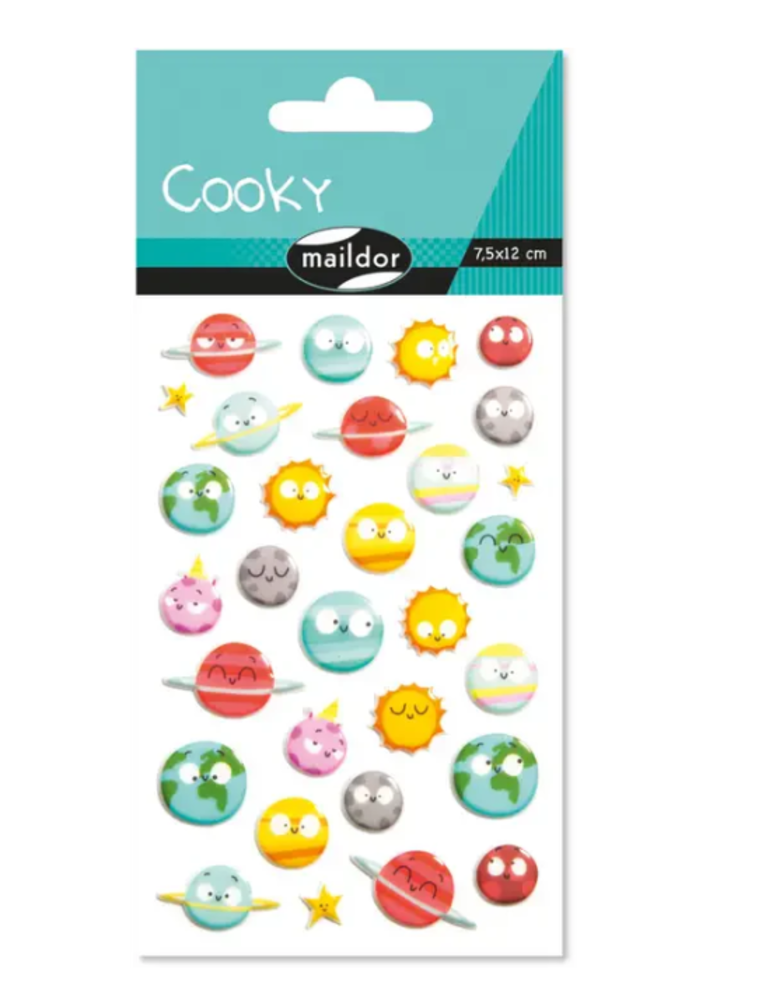maildor Cooky Stickers Planets - 30 Stickers