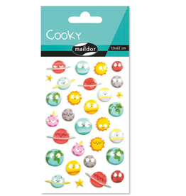 maildor Cooky Stickers Planets - 30 Stickers